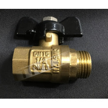 Lead Free Brass Miniatures Ball Valve Butterfly Handle And External Thread In Yuhuan